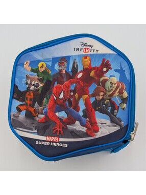 Disney Infinity 2.0 Marvel Tech Zone Hexagonal Blue Storage Bag